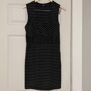 F21 black and white striped dress